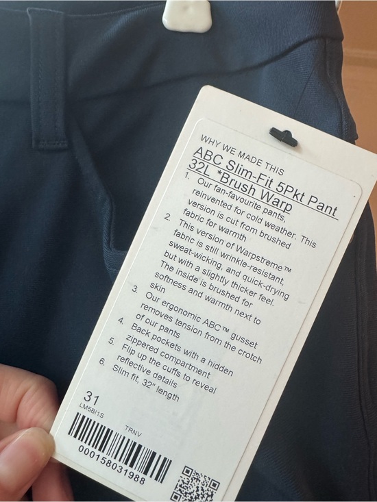 lululemon athletica Other - Lululemon ABC Slim-Fit 5Pkt Pant in Dark Navy 32L x 31